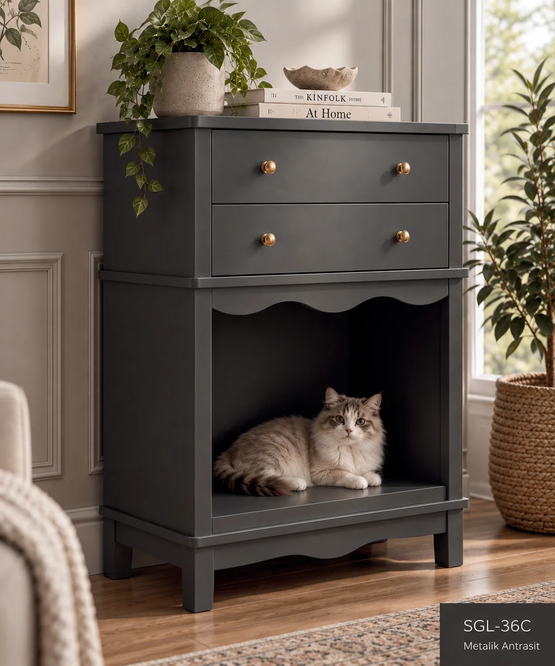 Kedi Evi & Çekmeceli Komodin — Pet Collection
