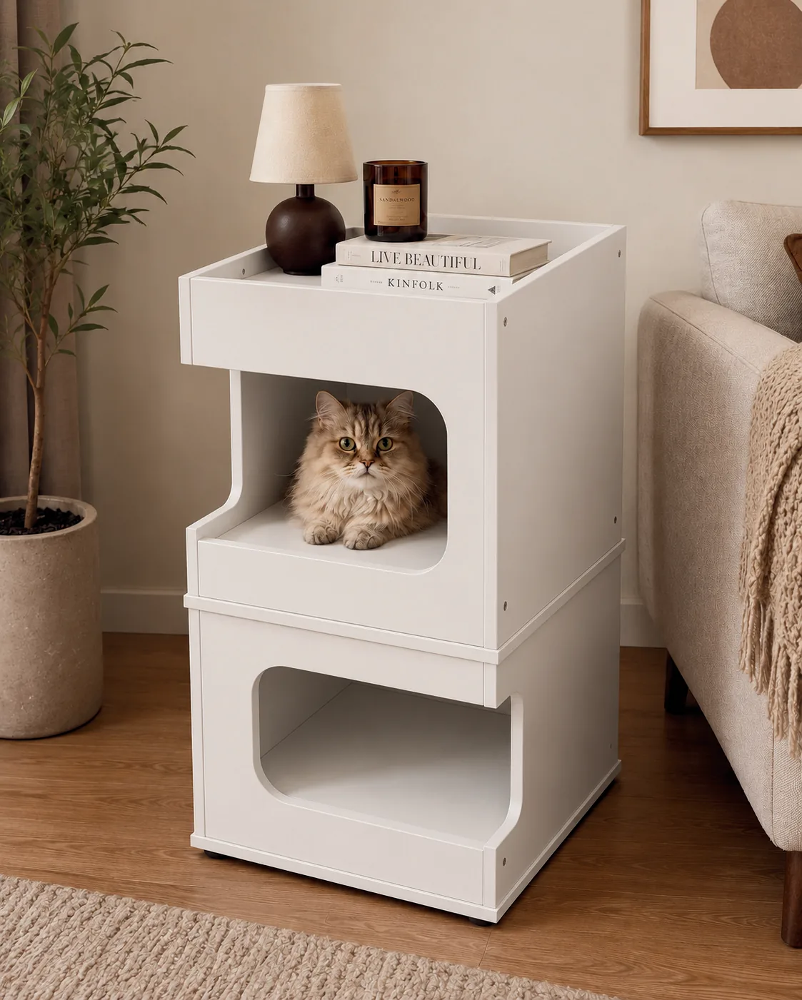 2 Katlı Modüler Kedi Evi — Pet Collection