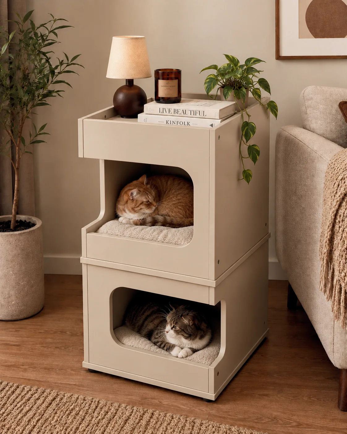 2 Katlı Modüler Kedi Evi — Pet Collection
