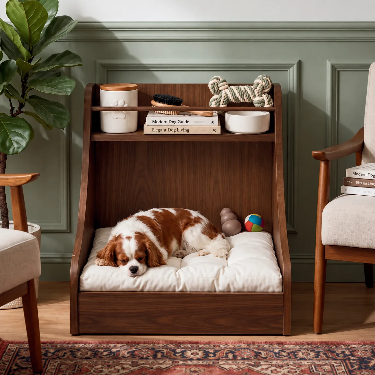 Dekoratif Ahşap Pet Yatağı — Pet Collection