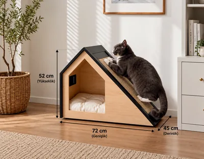 Kedi Evi & Tırmalama Alanı