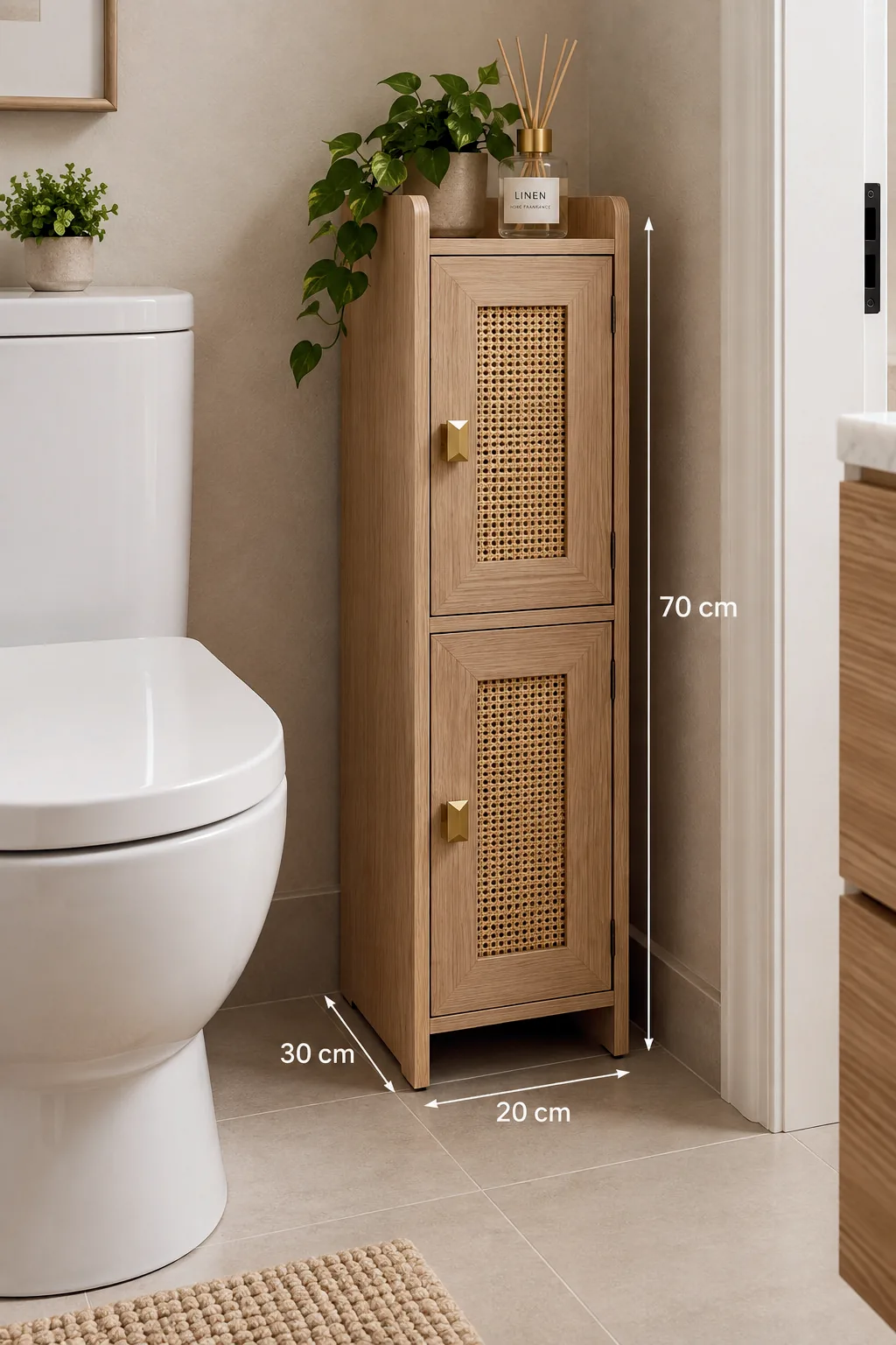 İki Bölmeli Banyo Dolabı — Oblavion Wood