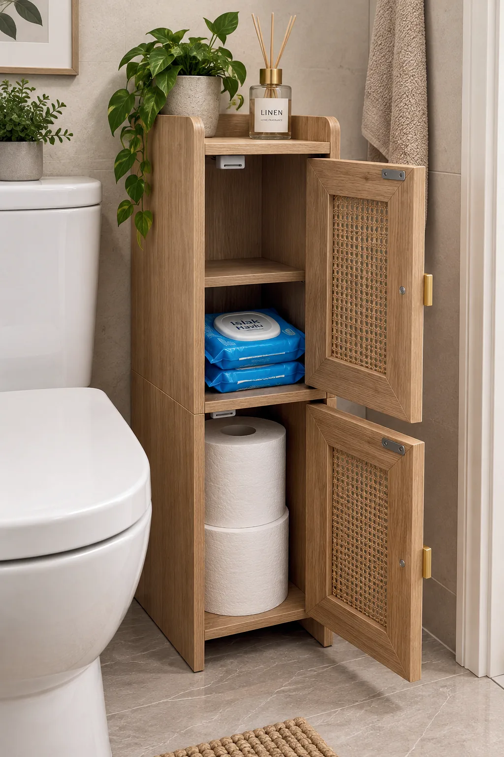 İki Bölmeli Banyo Dolabı — Oblavion Wood