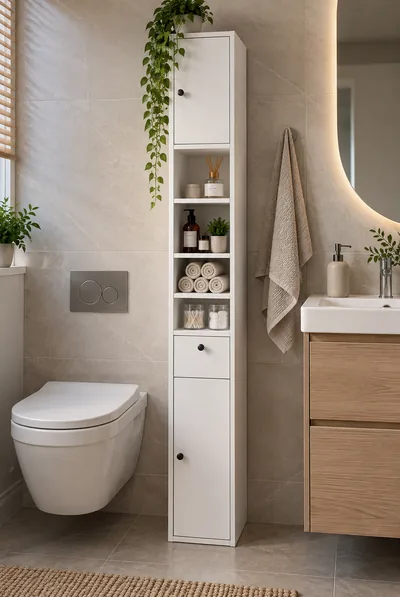 Dar Alanlar İçin Banyo Dolabı