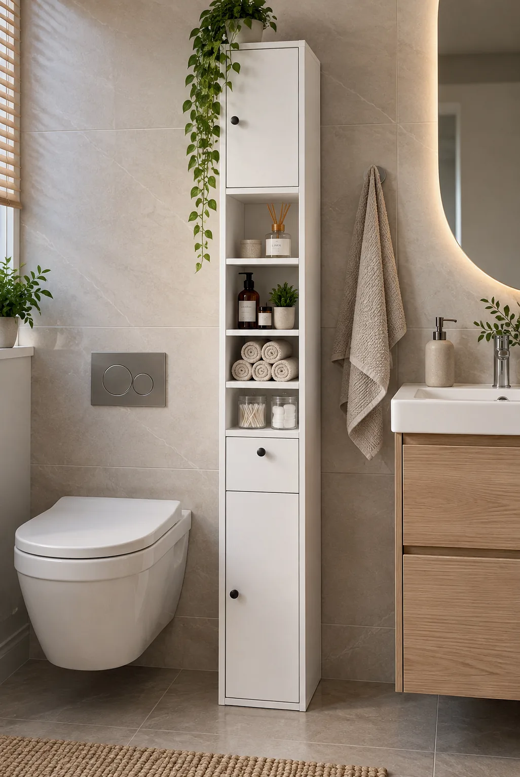 Dar Alanlar İçin Banyo Dolabı — Oblavion Wood