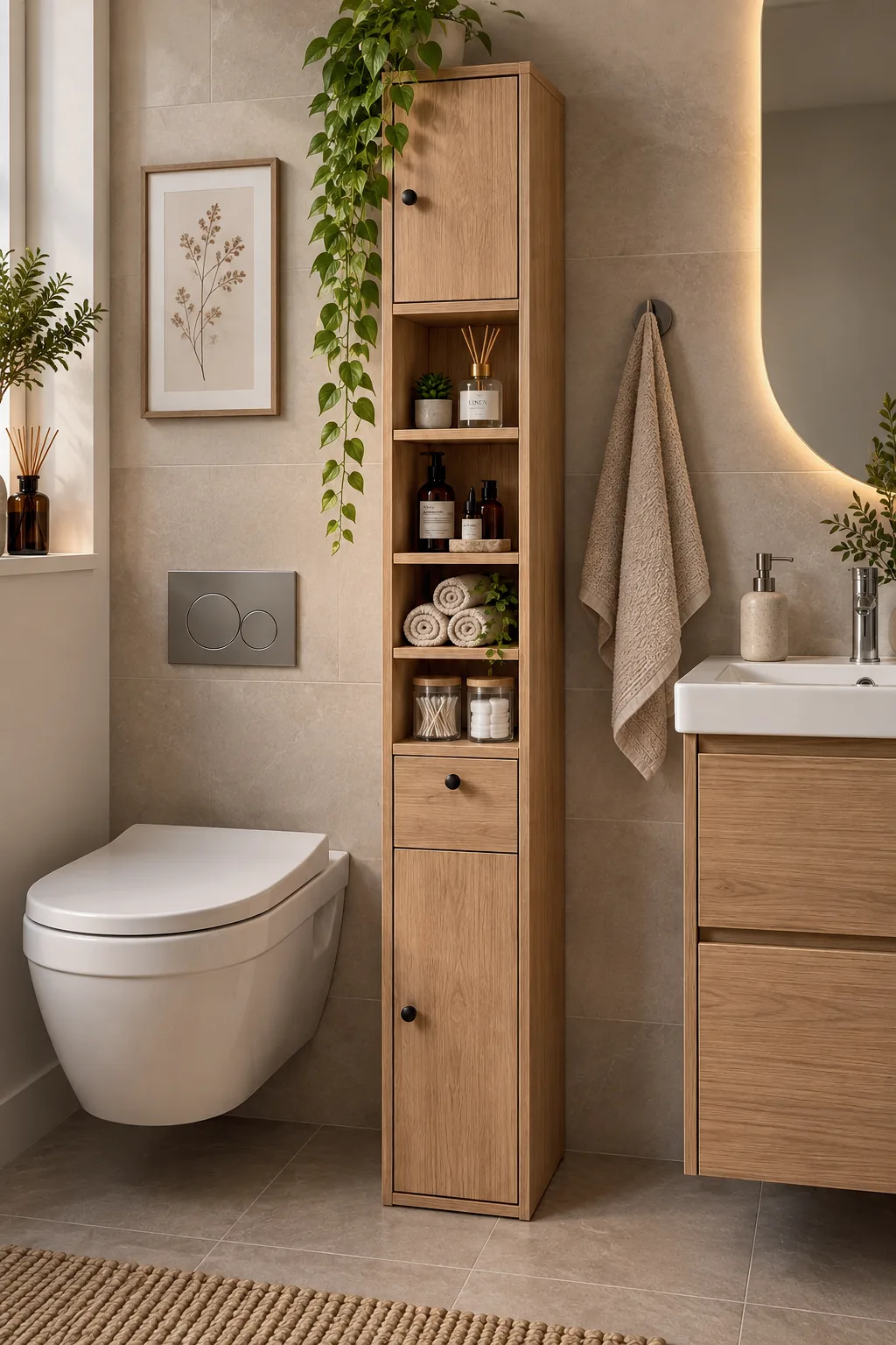 Dar Alanlar İçin Banyo Dolabı — Oblavion Wood