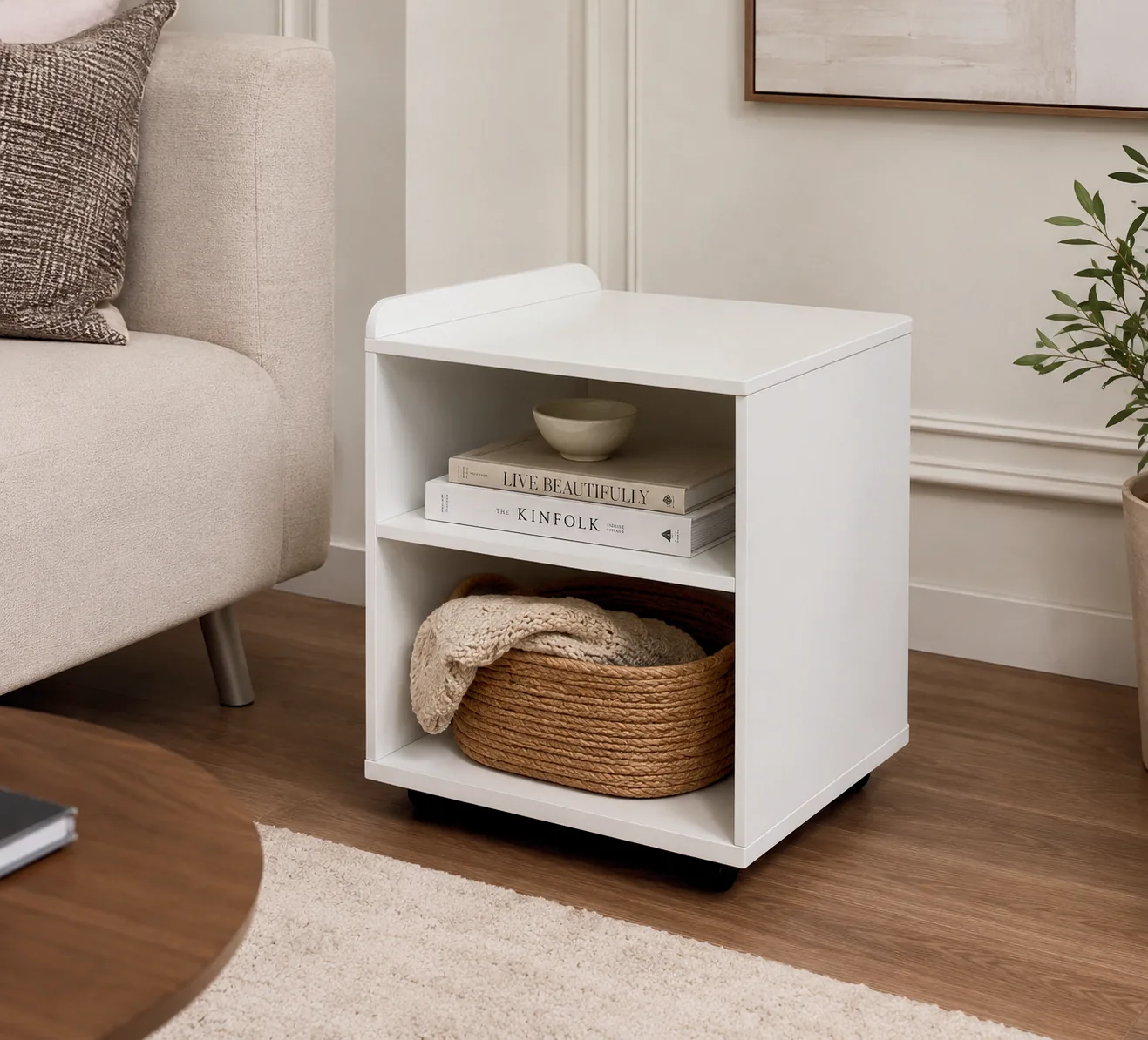Çok Amaçlı Yan Sehpa & Düzenleyici — Oblavion Wood
