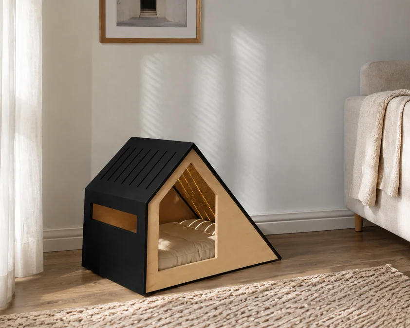 2'si 1 Arada Kedi Evi & Tırmalama Alanı — Pet Collection