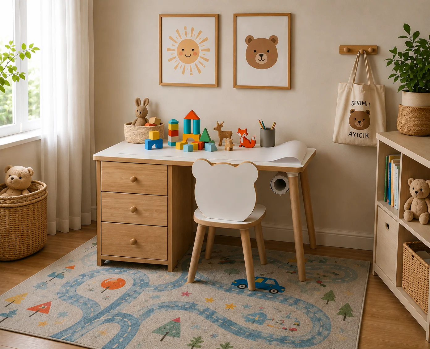 Çocuk Aktivite Masa & Sandalye Seti — Kids & Stationery