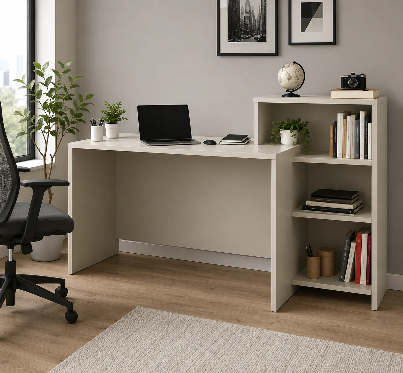 Kitaplıklı Çalışma Masası — Oblavion Wood