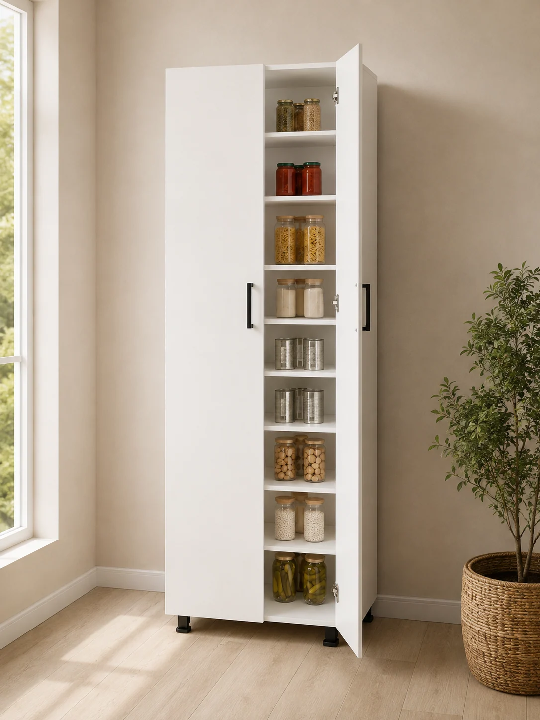 8 Bölmeli Çok Amaçlı Mutfak Dolabı — Oblavion Wood